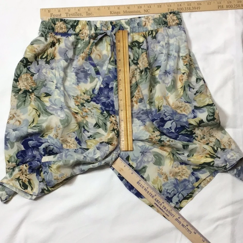 VTG Shorts A/M Sport A-Line Floral Print with Pockets Sz.L - Picture 7 of 9